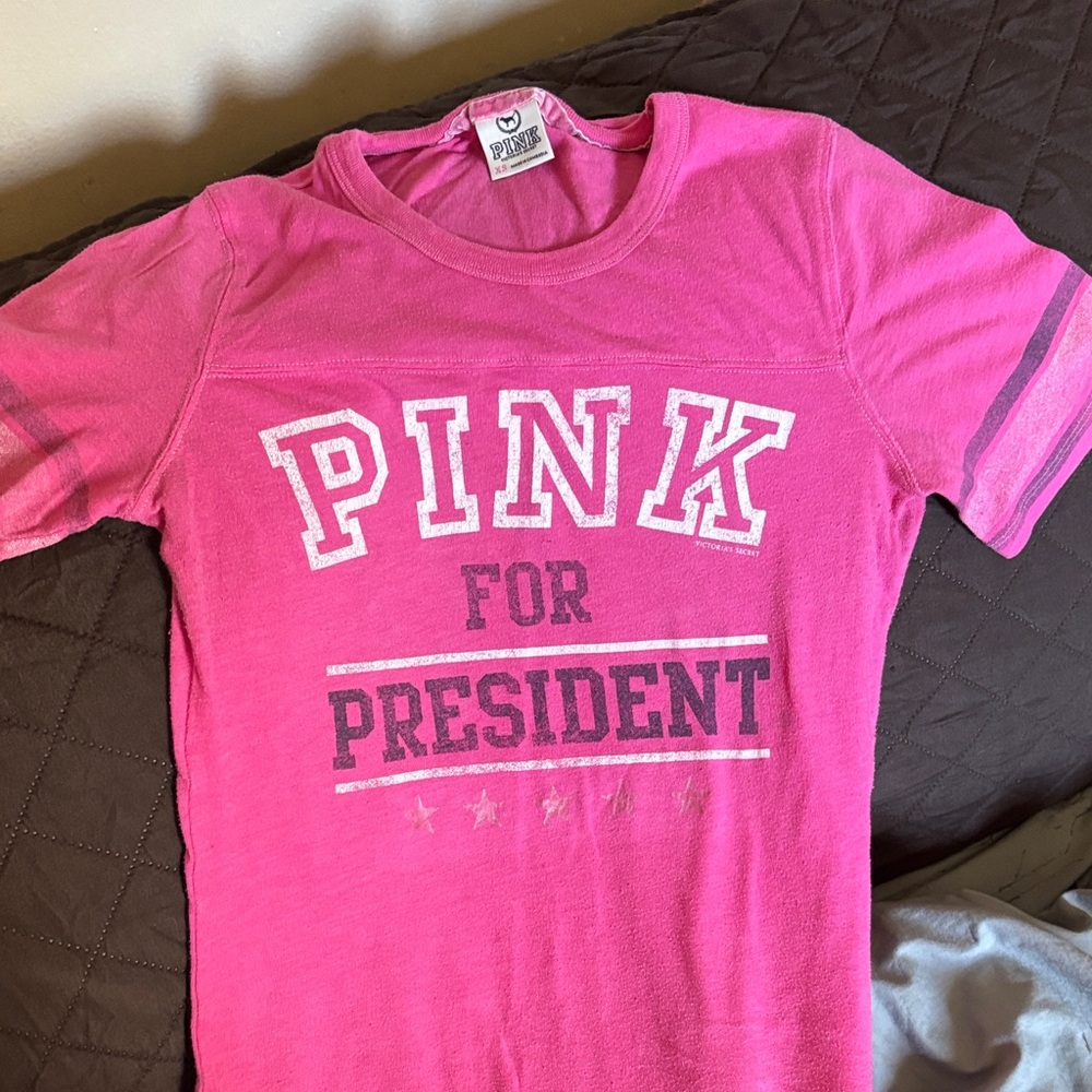 PINK Victoria's Secret Bright Pink Tee
